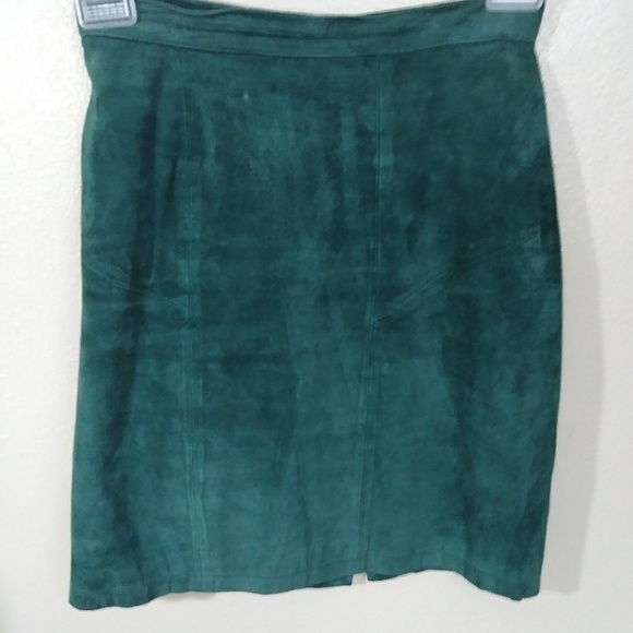 Vintage 188 West A line Leather Skirt - Picture 3 of 5